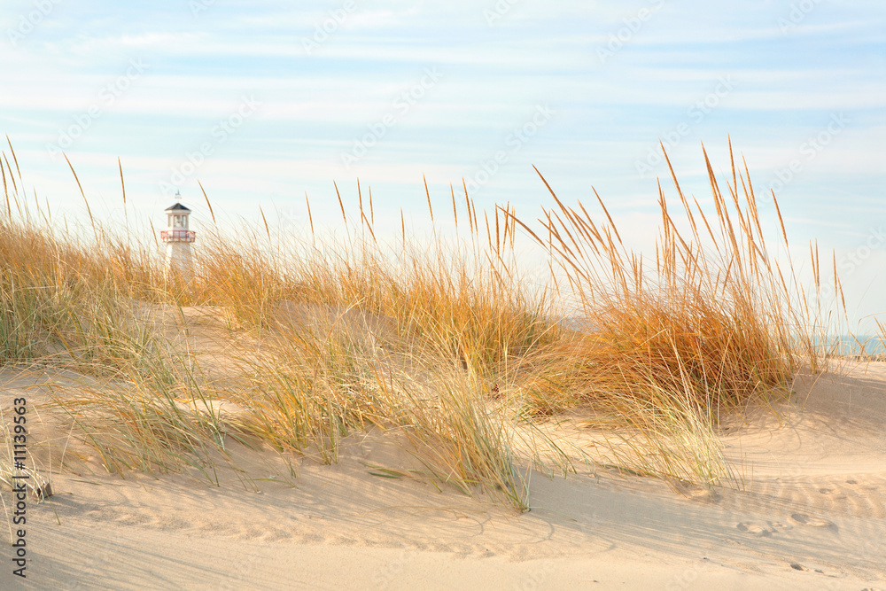 Naklejka premium Beach in New Buffalo, Michigan