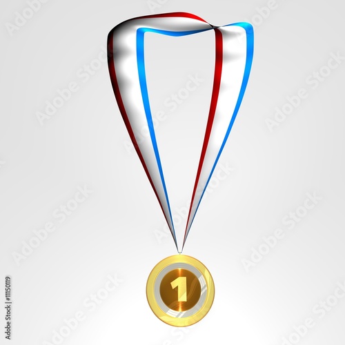 Gold medal for an award