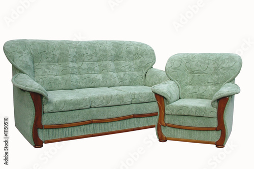 suite of soft furniture