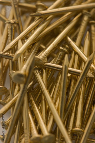 shiny gold nails