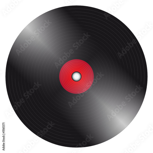 Gramophone vinyl record - vector file