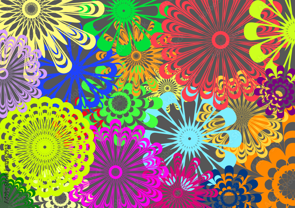 Multicoloured patterns