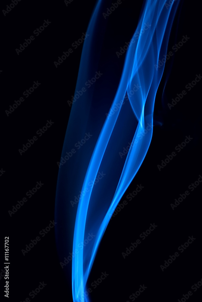 Fototapeta premium smoke isolated over black