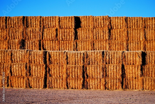 Wall of haystacks