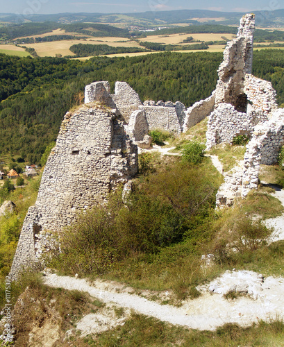 Ruined Castle of Cachtice, home of world famous countess Bathory