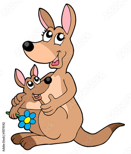 Pair of kangaroos