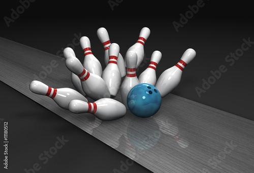 Bowling Strike Pins