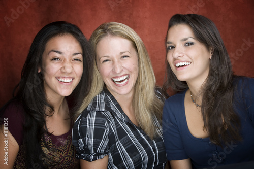 Vászonkép Three Laughing Women