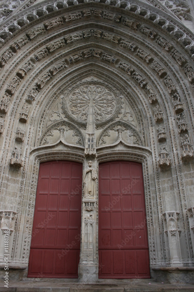Portail - cathédrale Saint-Pierre-et-Saint-Paul à Nantes