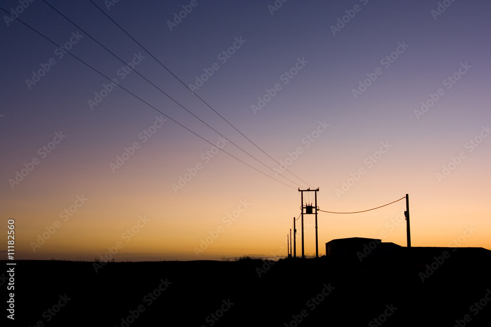 sunset power wires