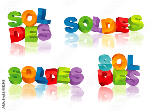 SOLDES (vecteurs effets 3D)