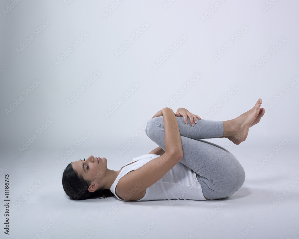 Fototapeta premium woman doing exercises