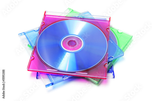 Stack of CDs in Plastic Cases