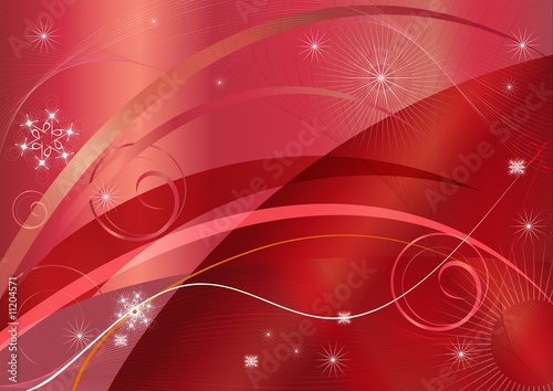 Christmas red abstraction