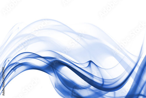 abstract blue background with smoke