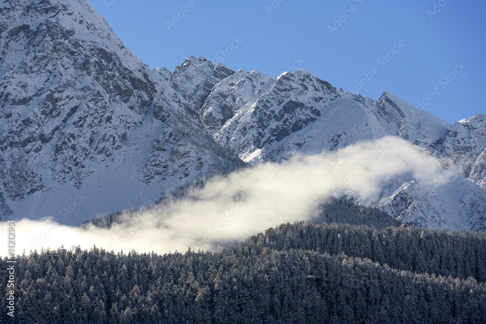 winter in den bergen