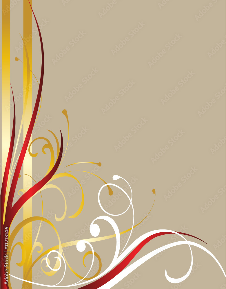 bouble barre floral or