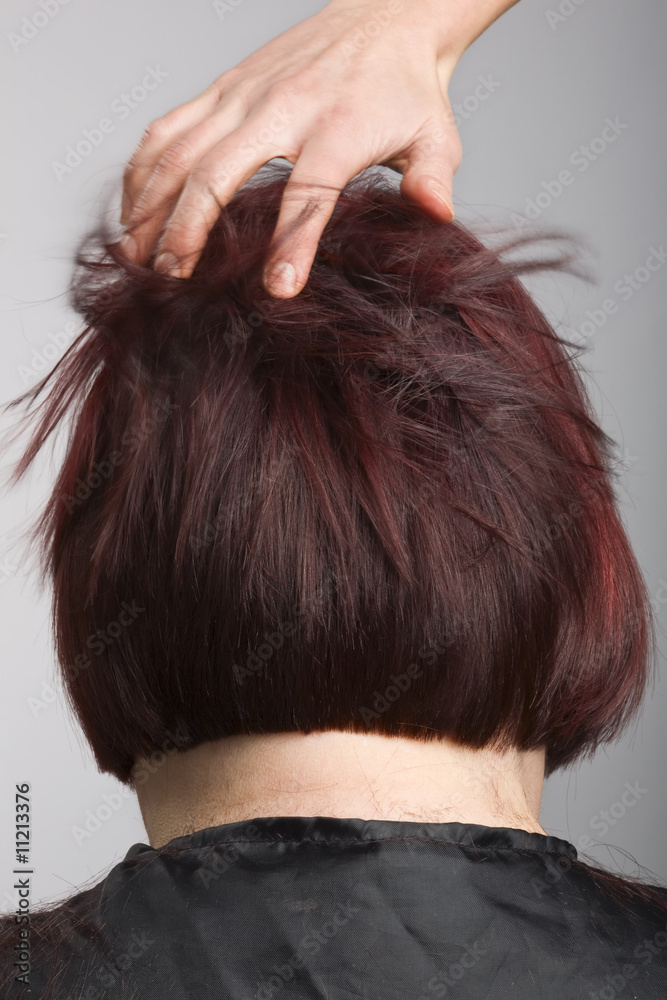 Fototapeta premium Hairdresser ruffle