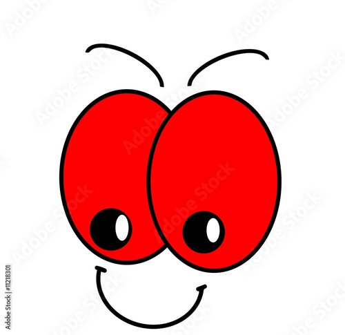 Smiling cartoon face