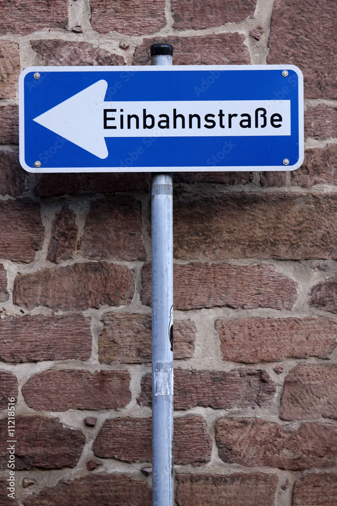 Wunschmotiv: Einbahnstraße #11218516