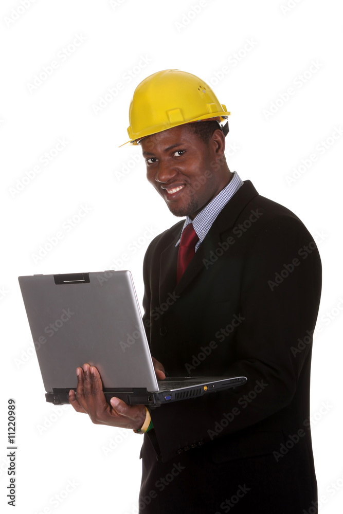 businessman with laptop