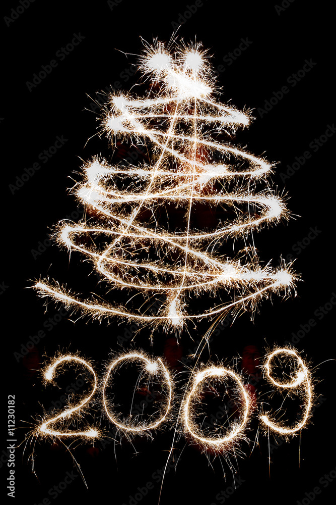 2009 and New year’s tree
