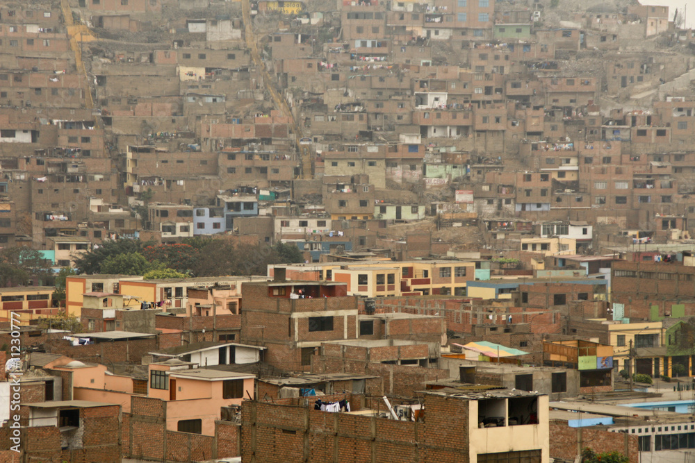 Slums in Lima, Peru