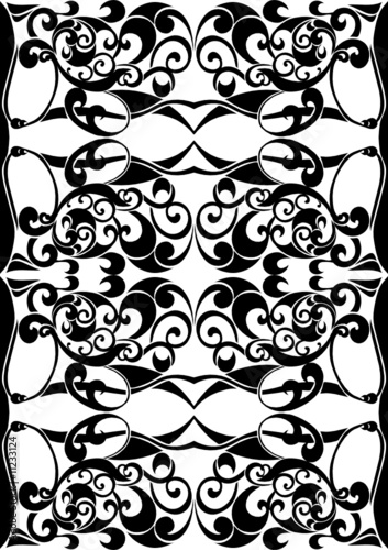 drawing for an ornament of a fabric or wallpaper