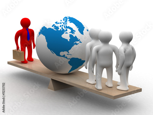 Conceptual image of teamwor...