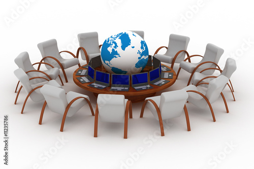 Twelve workplaces behind a ...