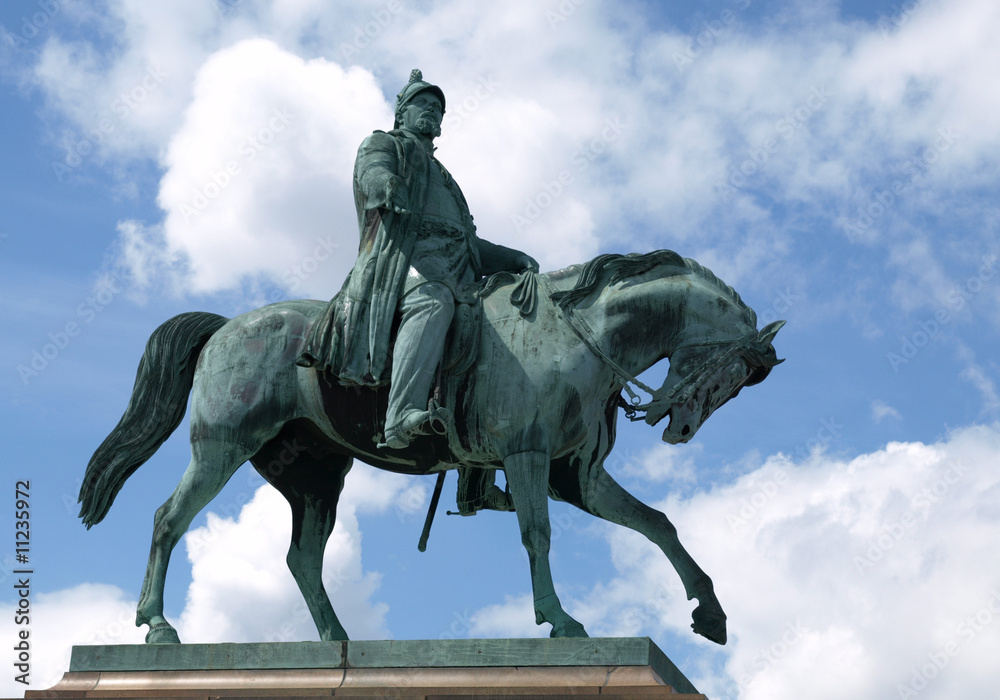 A statue of King Christian VII A statue of King Christian VII