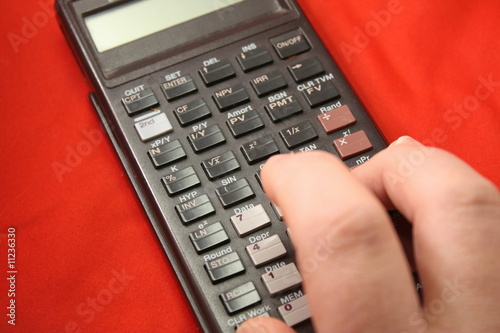 Картината върху платно Calculating