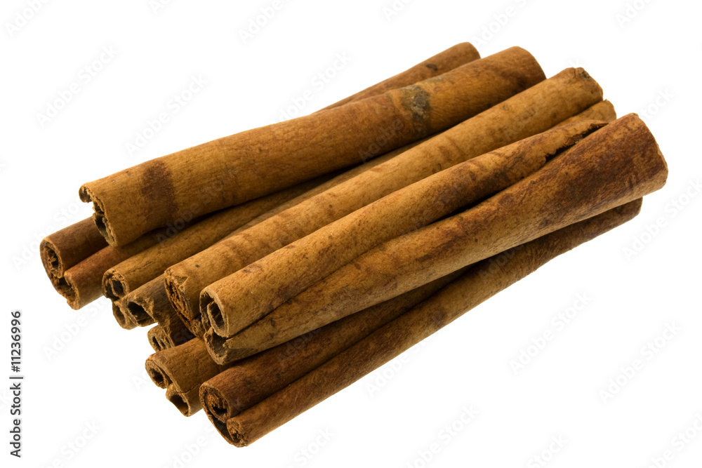 cinnamon sticks on white background cinnamon sticks on white background