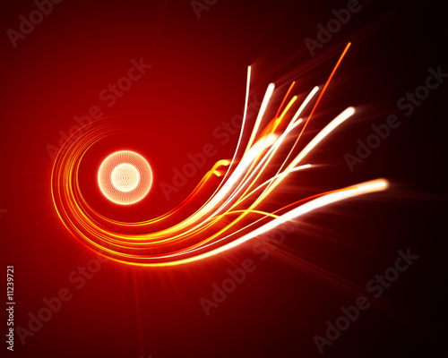 abstract fire wire