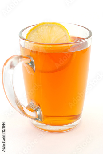 Cup of tea with lemon