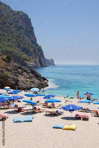 Famous Cleopatra Beach in Alanya, Turkey