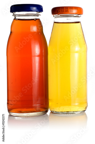 TWo bottles of juice