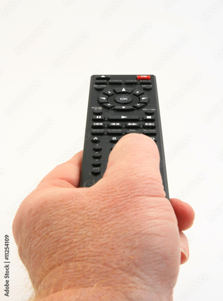 Remote in hand Remote in hand