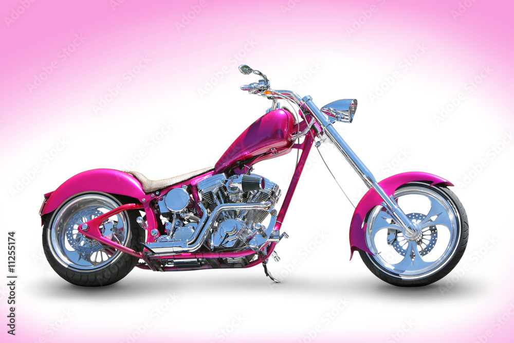 Obraz premium Cool pink chopper