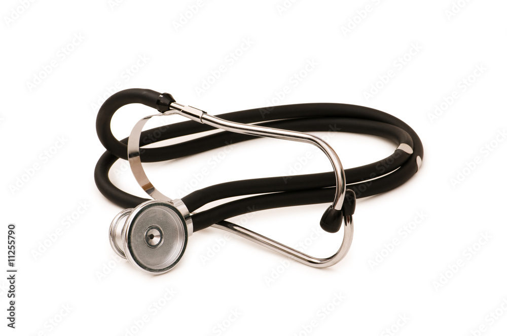 Medical stethoscope isolated on the white background Medical stethoscope isolated on the white background