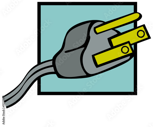 grounded power plug cord
