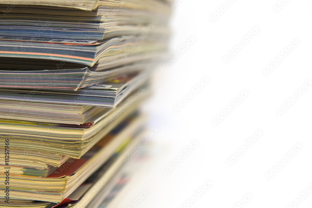 Stack of magazines
