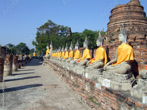 Wat Yai Chai Mongkol in Thailand. photo