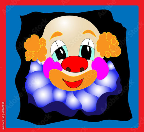 Vektor Clown in bunten Farben