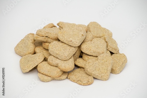 Baked Heart Shaped Dog Cookies