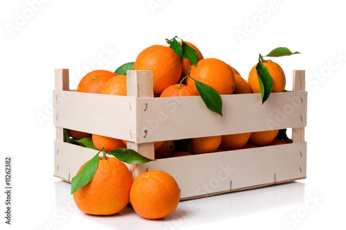 Canvas Print Oranges crate