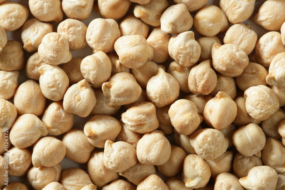 Chickpeas texture at studio