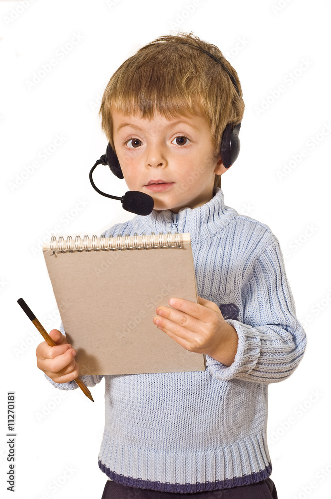 Hispanic customer service operator. Hispanic customer service operator.