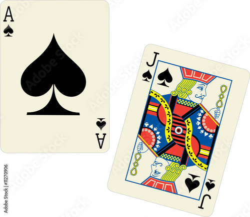 ace & joker vector illustration