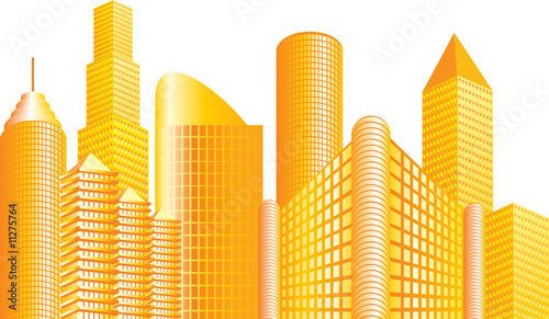 golden buildings